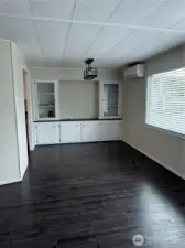 Dining room with built in hutch