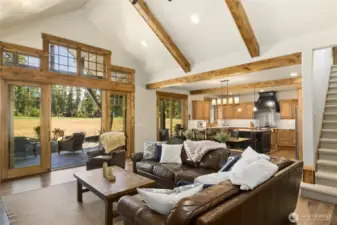 Open concept floor plan