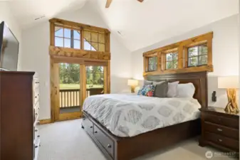 Upstairs Bedroom with balcony