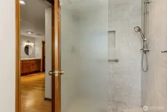Roll-in shower