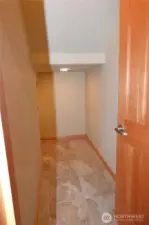 Great storage under the stairs and around the corner too.