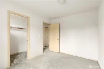 Bedroom 3 with walk in closet.