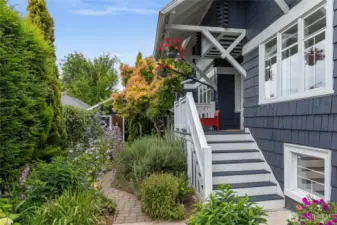 Welcoming front porch rebuilt to perfection