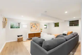 Lower level rec room