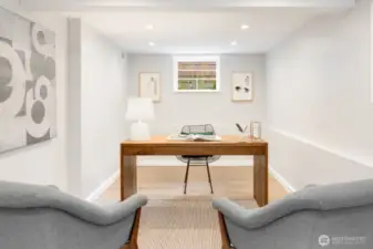 Office space, extra bedroom or a mix of both. This room is large enough to do double duty.