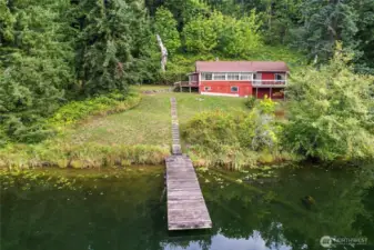 Cabin and dock