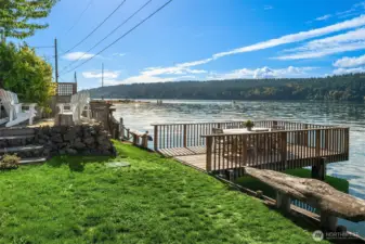 Private dock, perfect for enjoying throughout the day and evening sunset dinners