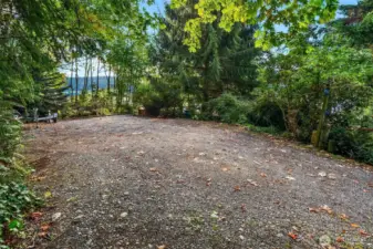 Large parking area