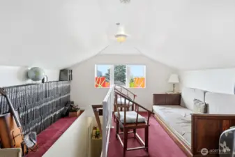 Attic retreat space.