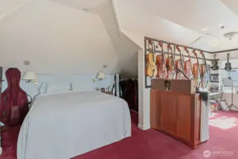 Guest suite at attic level.