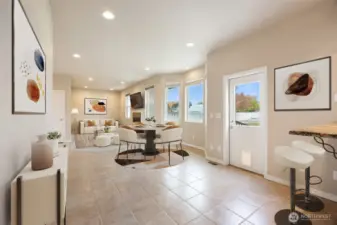 Virtually Staged Living Room