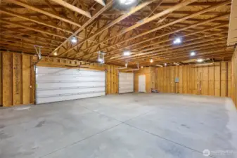 3 Car Garage with Half Bath