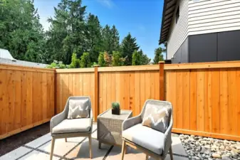 Private patio
