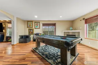 Family Room with gas fireplace