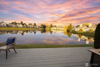 View of Ruby Lake from back door
