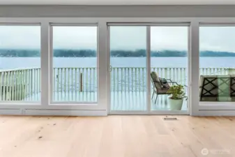 Serene lake and mountain views