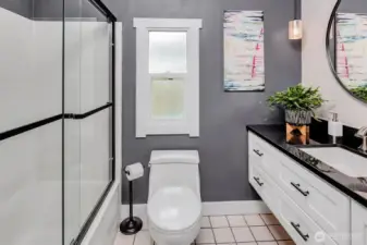 Main floor bathroom, fully remodeled