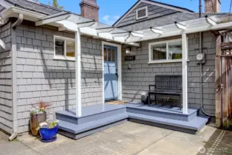 Entrance to the home