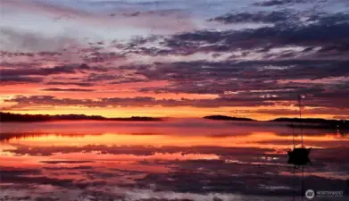 Enjoy the sunrise views with your morning coffee