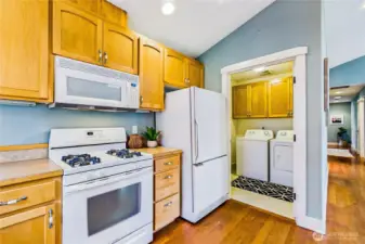 Laundry room off of the kitchen