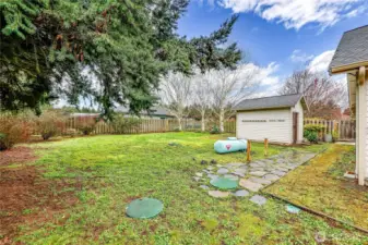 Back side of the house