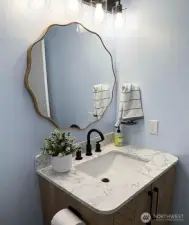 Updated 1/2 bath on main level