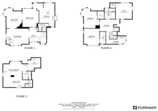 Floor plan for the main house