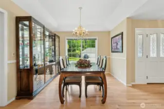 Large formal dining space to host your favorite guest and dine on your favorite dishes.