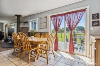 Dining room leading to Deck