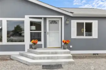 Front entry.