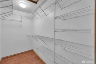 Spacious dressing closet off Primary Bedroom.