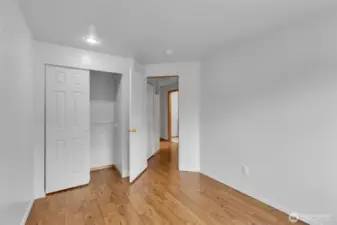 Large closet in each bedroom.