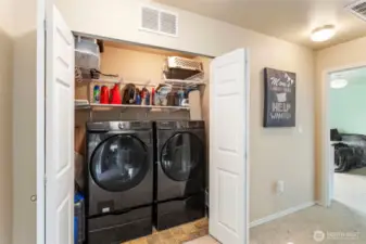 Convenient 2nd floor laundry