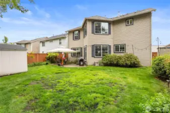 Large level backyard