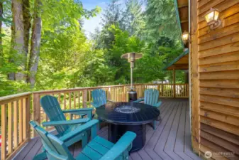 New trex decking and railing.