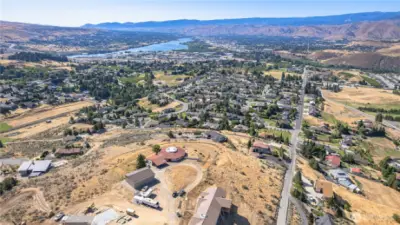 Incredible panoramic views from 80 Solstice Lane in Wenatchee—prime Sunnyslope location for your dream home build.
