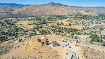 Utilities ready—water and power stubbed to the lot for easy construction access on this premium Wenatchee land.