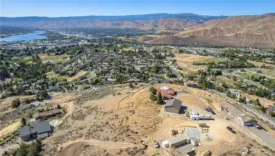 Utilities ready—water and power stubbed to the lot for easy construction access on this premium Wenatchee land.
