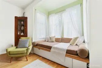Cozy reading nook