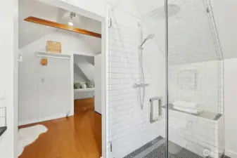 Beautifully tiled shower