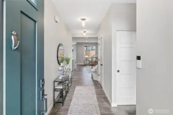 Main floor with high ceilings