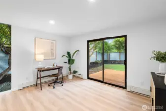 LIVING ROOM | This area of the living room is limited only by your imagination. Create a library, a gaming spot, or another conversation space.