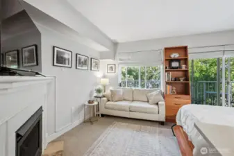 Shown with Murphy bed opened.