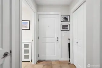 Inside of door to unit.