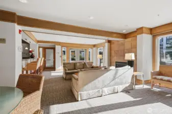 Ballard Place lounge that leads to the south facing patio.