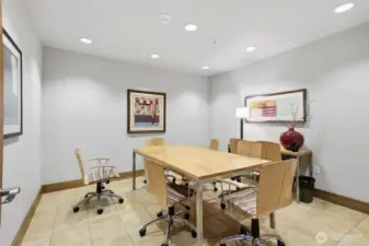 Conference room off of the lounge area.