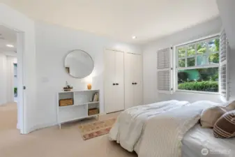 2nd Bedroom with lots of light and storage