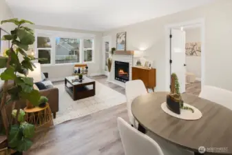 Great entertaining - living, dining and kitchen all open to one another.