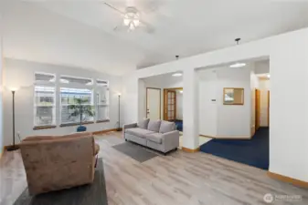 Spacious main living area with open sightlines to the entry and adjacent living spaces.