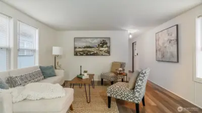 Luxury vinyl plank flooring throughout the home